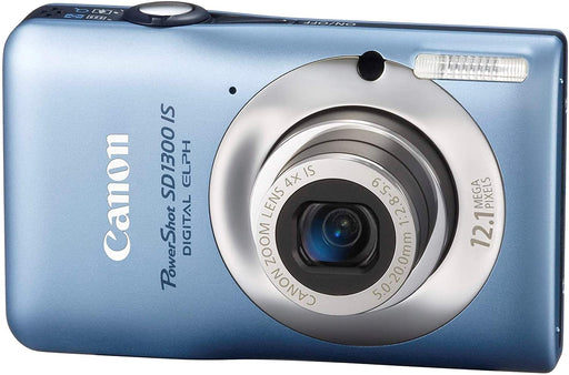 Canon PowerShot SD1300IS 12.1 MP Digital Camera with 4x Wide Angle Optical Image Stabilized Zoom and 2.7-Inch LCD (Blue) (OLD MODEL)