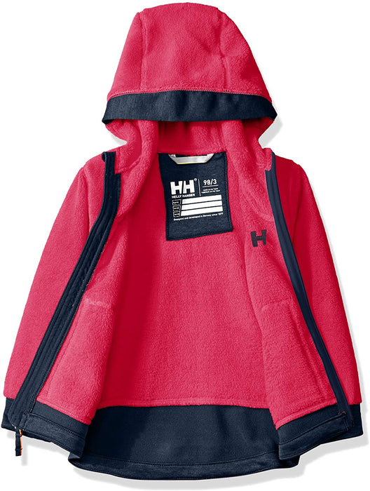 Helly-Hansen boys Chill Hooded Lightweight Full-zip Warm Pile Jacket Coat