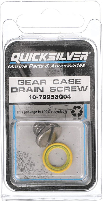 Quicksilver 79953Q04 Lower Unit Gear Lube Drain and Fill Hole Screw and Seal
