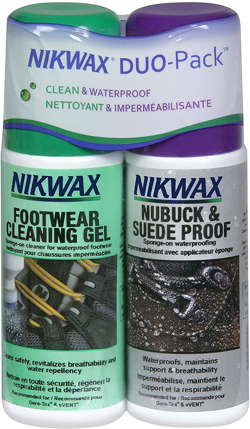 Nikwax Nubuck & Suede Footwear Clean/Waterproof Duo-Pack