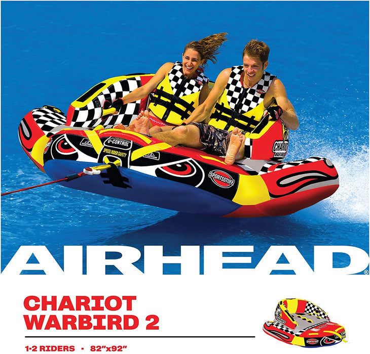 Sportsstuff Chariot Warbird | 1-3 Rider Towable Tube for Boating