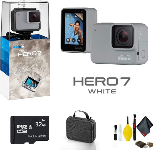 GoPro HERO7 White - Bundle Includes: 32GB Memory Card, Case More - Starter Bundle