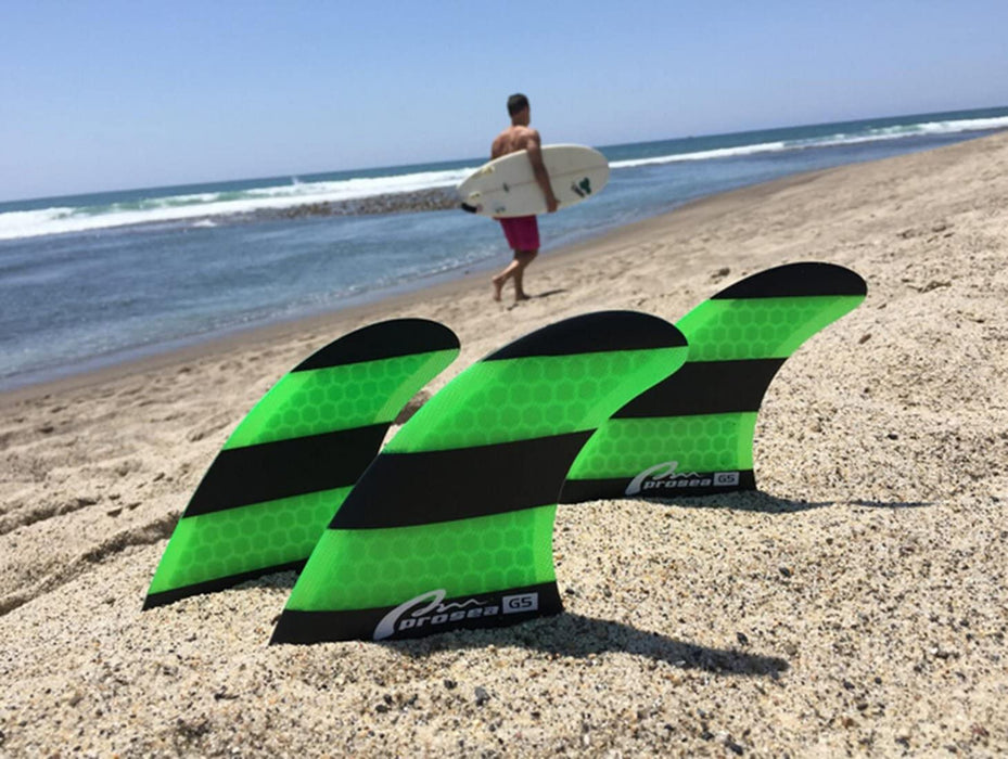 Prosea FGH18 Surfboard fins FCS Base Surfing thrusters Made of Fiberglass and Honeycomb with 1 Key and 6 Screws
