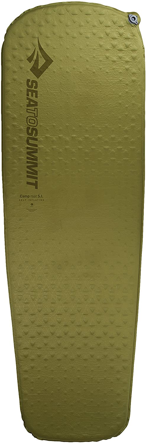 Sea To Summit Camp SI Mat; Self-Inflating Camping and Backpacking Sleeping Mat, Green, Large