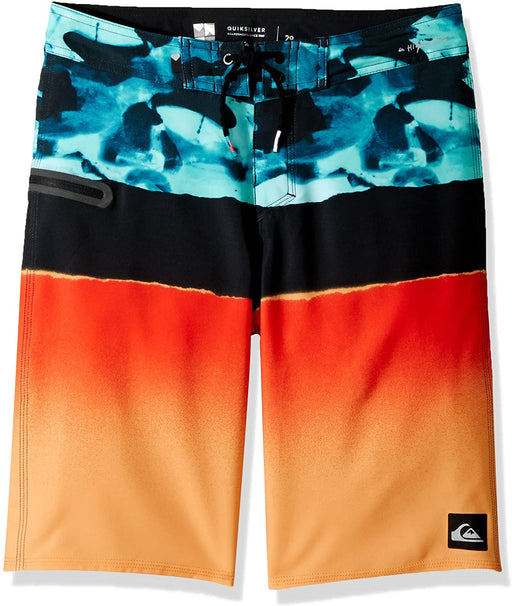 Quiksilver Boys' Blocked Resin Camo Kids Swim Trunks