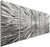 Statements2000 Silver Modern Metal Wall Art Sculpture by Jon Allen - Multi Panel Tryptych Home Décor, Vortex 3P