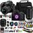 Nikon D3500 DSLR Camera with 18-55mm and 70-300mm Lenses (1588) USA Model + 64GB Extreme Pro Card + 2 x EN-EL14a Battery + Corel Photo Software + Case + 3 Piece Filter Kit + Telephoto Lens + More