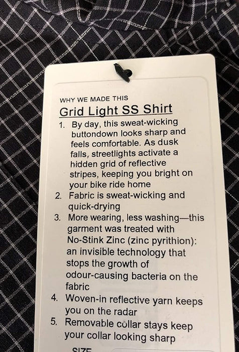 Lululemon Grid Light SS Shirt - BLK/SESL