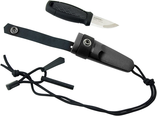 Morakniv Eldris Fixed-Blade Pocket-Sized Knife with Sandvik Stainless Steel Blade, Lanyard and Firestarter