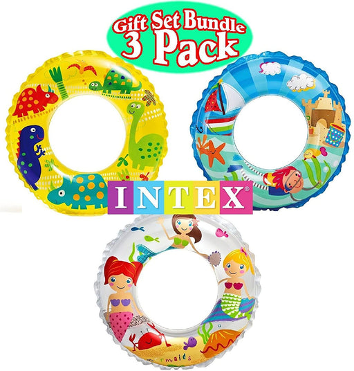 Intex Ocean Reef Transparent Swim Rings Dinosaurs