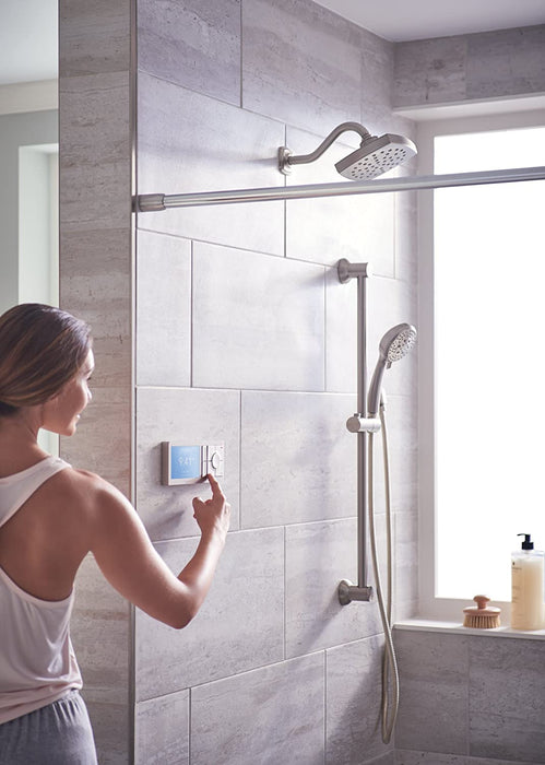 Moen TS3302BL U by Moen Shower Smart Home Connected Digital Bathroom Controller, 2-Outlet, Wall Mounted