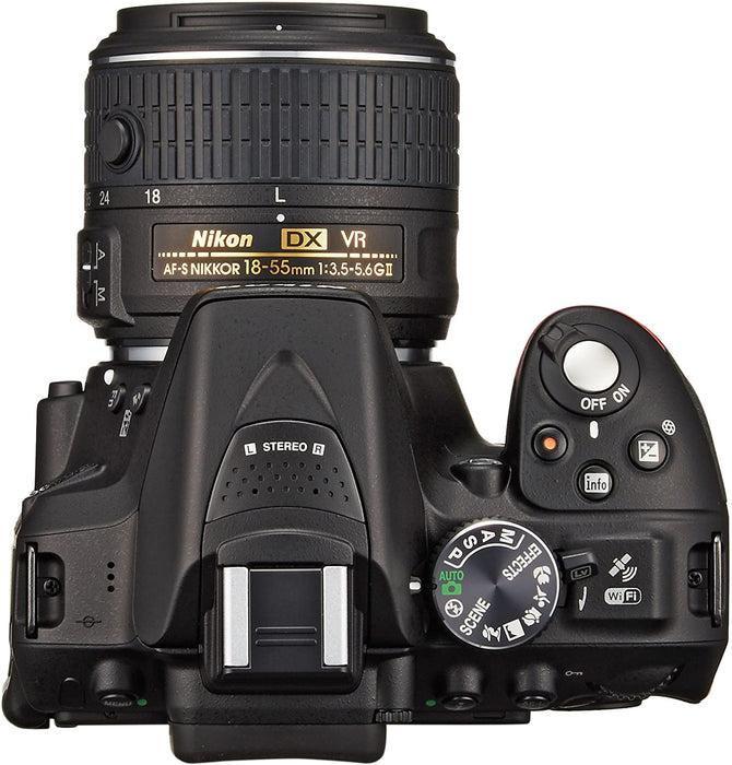 Nikon D5300 24.2 MP CMOS Digital SLR Camera Double Zoom Lens Kit with 18-55mm f/3.5-5.6G ED VR II + 55-200mm f/4.5-5.6G - International Version (No Warranty)