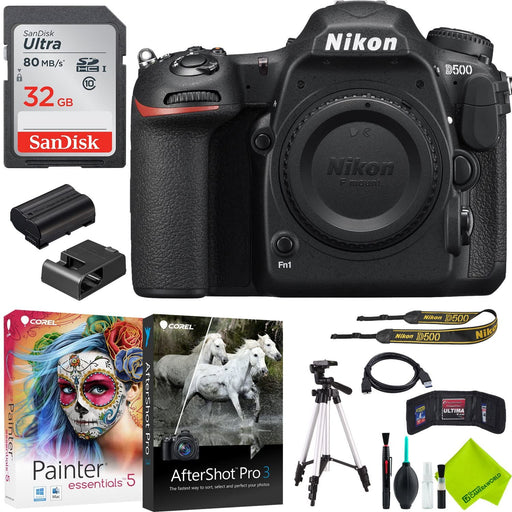 Nikon D500 DSLR Camera (Body Only) Professional Combo