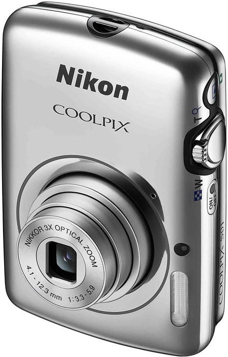 Nikon COOLPIX S01 10.1 MP Digital Camera with 3x Zoom NIKKOR Glass Lens (Silver)