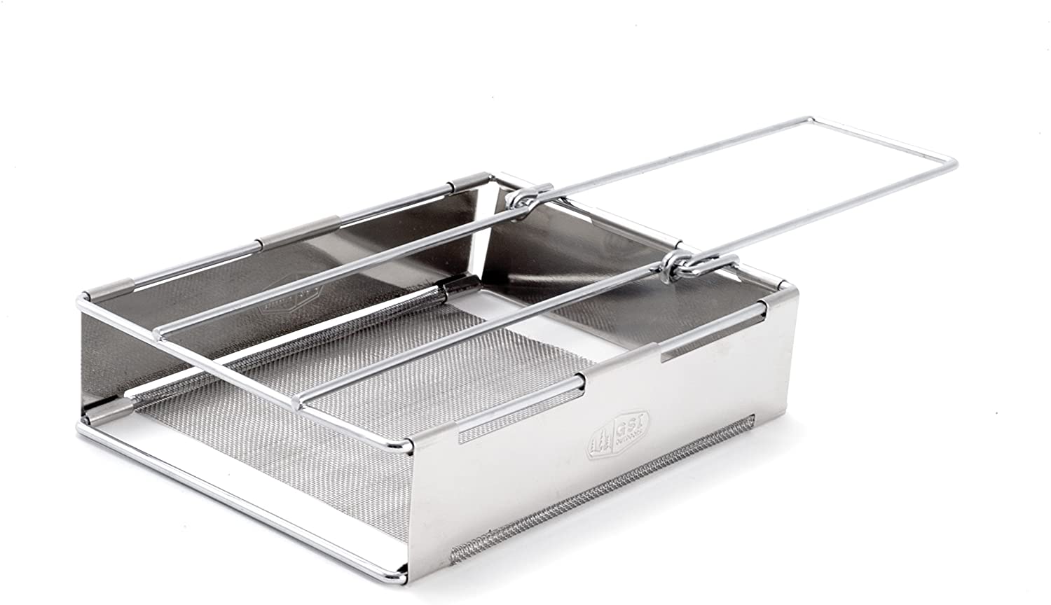 GSI Outdoors Glacier Stainless Steel Toaster That's Collapsible and Hand-Held for Camping