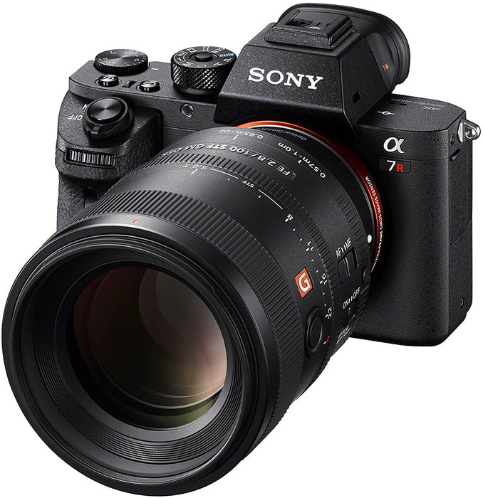 Sony SEL100F28GM 100mm f2.8 Medium-telephoto Fixed Prime Camera Lens, Black
