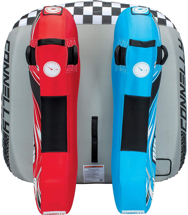 CWB Connelly Ninja Towable Tube, 2-Rider Side by Side, red/Blue/Black, One Size