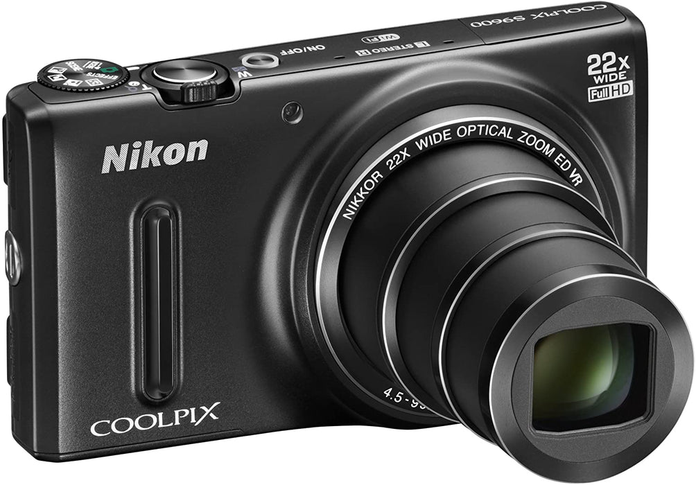 Nikon COOLPIX S9600 16MP WiFi Camera w/ 22x Optical Zoom (Black) (Discontinued by Manufacturer)