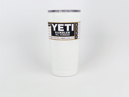 YETI Powder Coated 20oz Rambler (Gloss White)