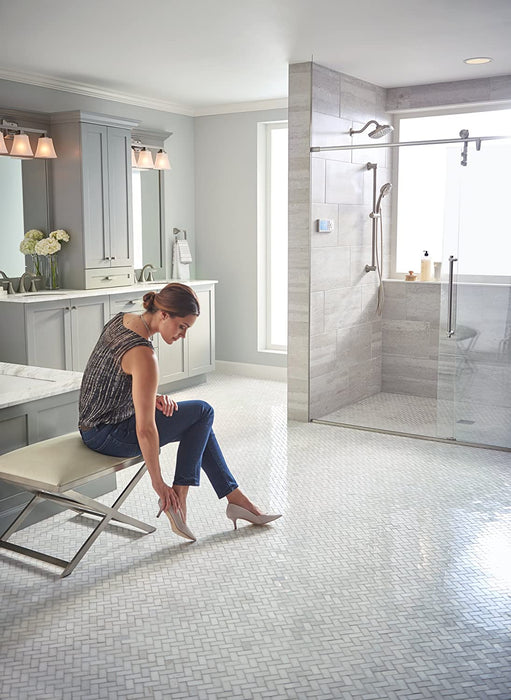 Moen TS3302BL U by Moen Shower Smart Home Connected Digital Bathroom Controller, 2-Outlet, Wall Mounted