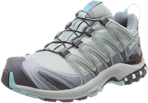 Salomon Women's Trail Running Shoes, XA PRO 3D GTX W, Colour: Turquoise(Lead/Stormy Weather/Meadowbrook)