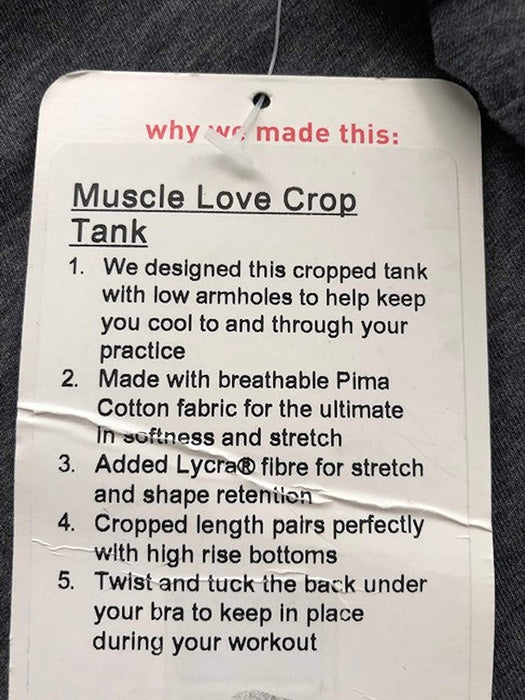 Lululemon Muscle Love Crop Tank - HPHG