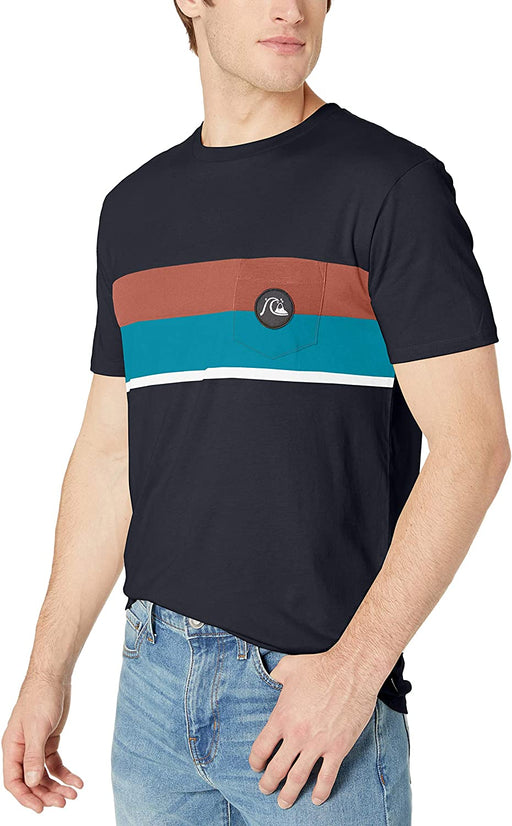 Quiksilver Men's Multiply Stripe Short Sleeve Tee