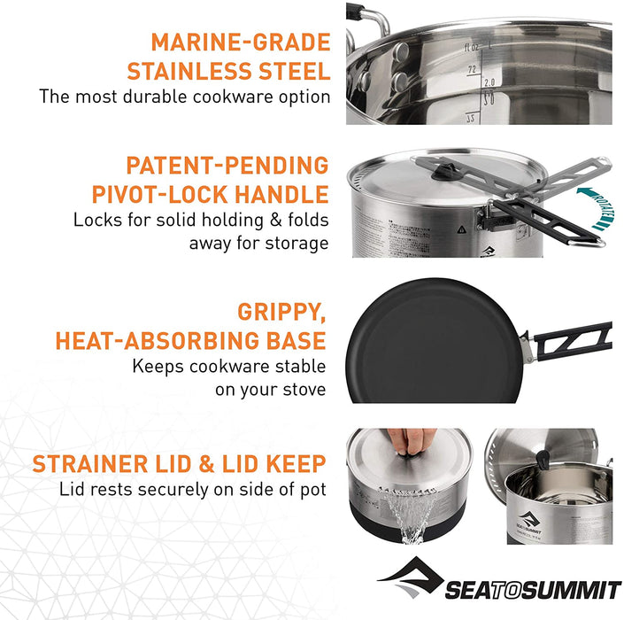 Sea to Summit Sigma Stainless Steel Camping Cook Set