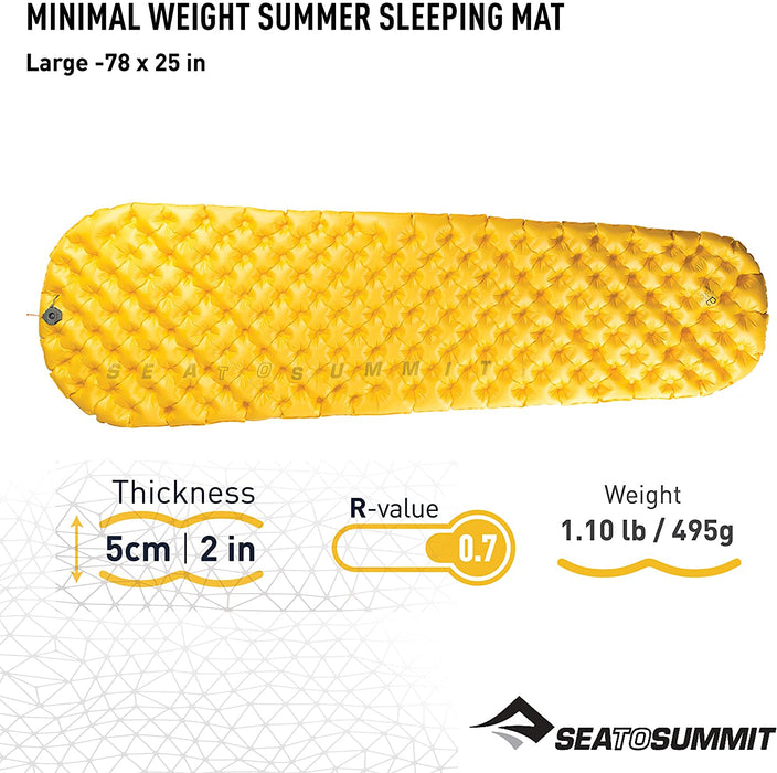 Sea to Summit Ultralight Mat Sleeping Pad with Inflation Pump Sack