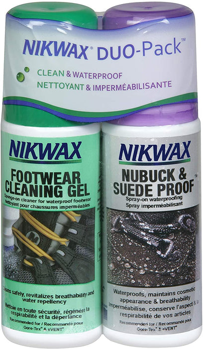 Nikwax Nubuck & Suede Footwear Clean/Waterproof Duo-Pack