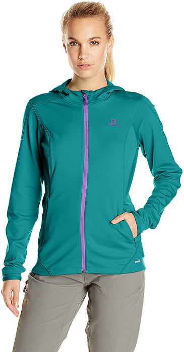 Salomon Women's Discovery Hooded Mid Layer Jacket