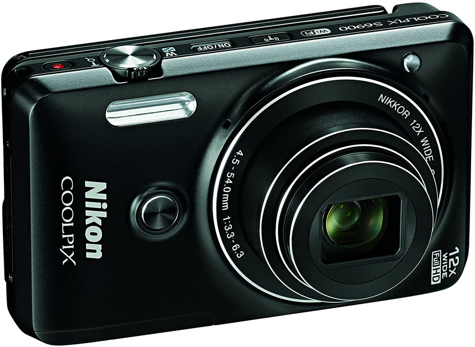 Nikon COOLPIX S6900 Digital Camera with 12x Optical Zoom and Built-In Wi-Fi (Black)