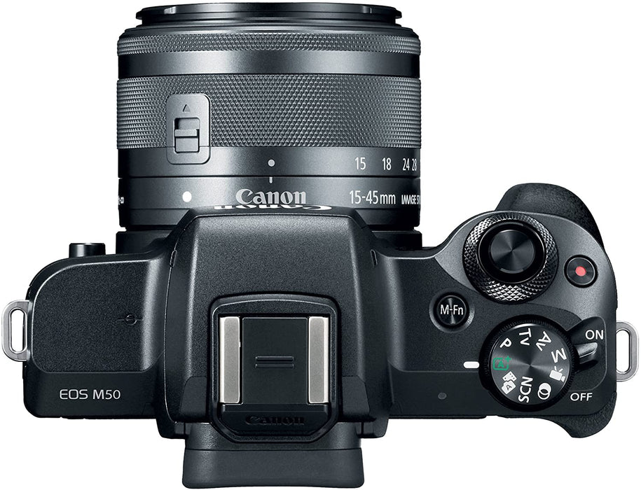 Canon EOS M50 Mirrorless Digital 4K Vlogging Camera with Dual Pixel CMOS Autofocus, DIGIC 8 Image Processor, Built-in Wi-Fi, NFC and Bluetooth technology, Body