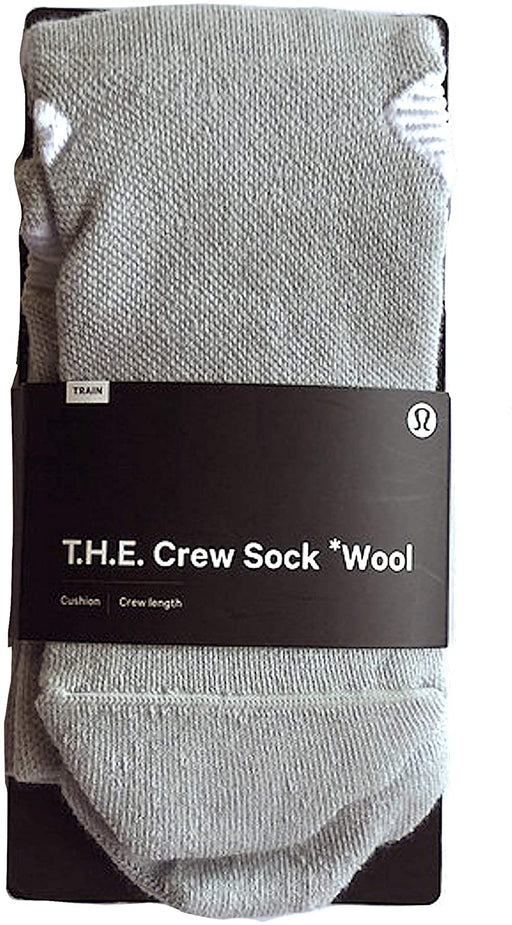 LULULEMON T.H.E. CREW SOCK WOOL - SESL/ASGY (Sea Salt/Asphalt Grey)