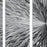 Statements2000 Silver Modern Metal Wall Art Sculpture by Jon Allen - Multi Panel Tryptych Home Décor, Vortex 3P