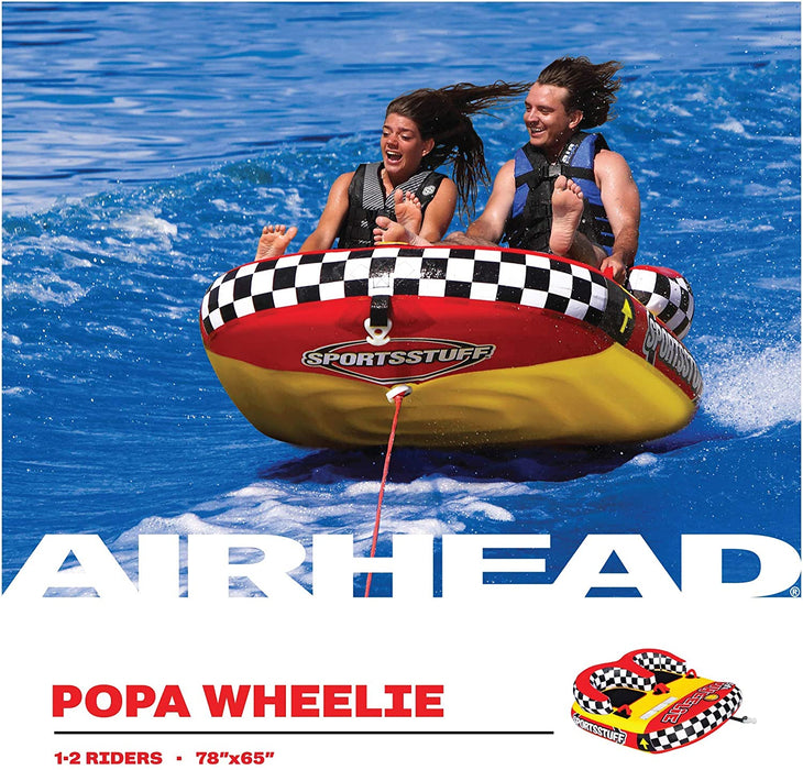 Sportsstuff Popa Wheelie, Towable Tube for Boating with 1, 2