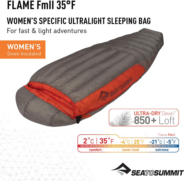 Sea to Summit Flame Ultralight Womens Down Sleeping Bag