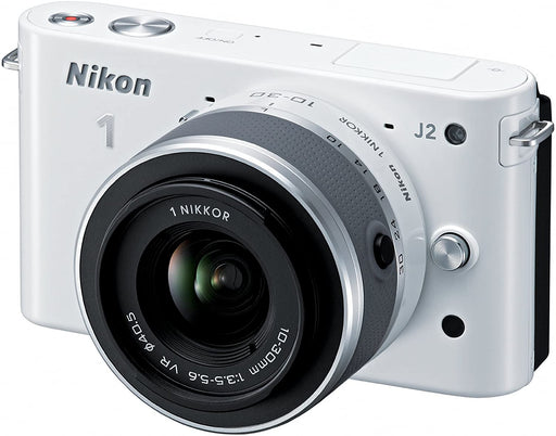 Nikon 1 J2 10.1 MP HD Digital Camera with 10-30mm and 30-110mm VR Lenses (Red)