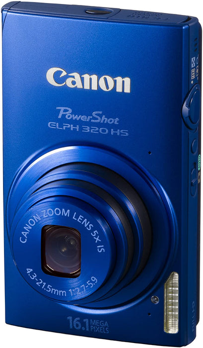 Canon PowerShot ELPH 320 HS 16.1 MP Wi-Fi Enabled CMOS Digital Camera with 5x Zoom 24mm Wide-Angle Lens with 1080p Full HD Video and 3.2-Inch Touch Panel LCD (Black)