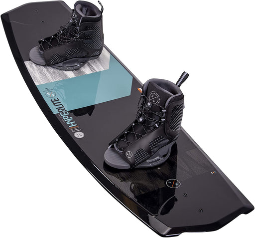 Hyperlite State Jr. Kids Wakeboard 125 W/Remix Bindings Black/Teal Sz 4-8