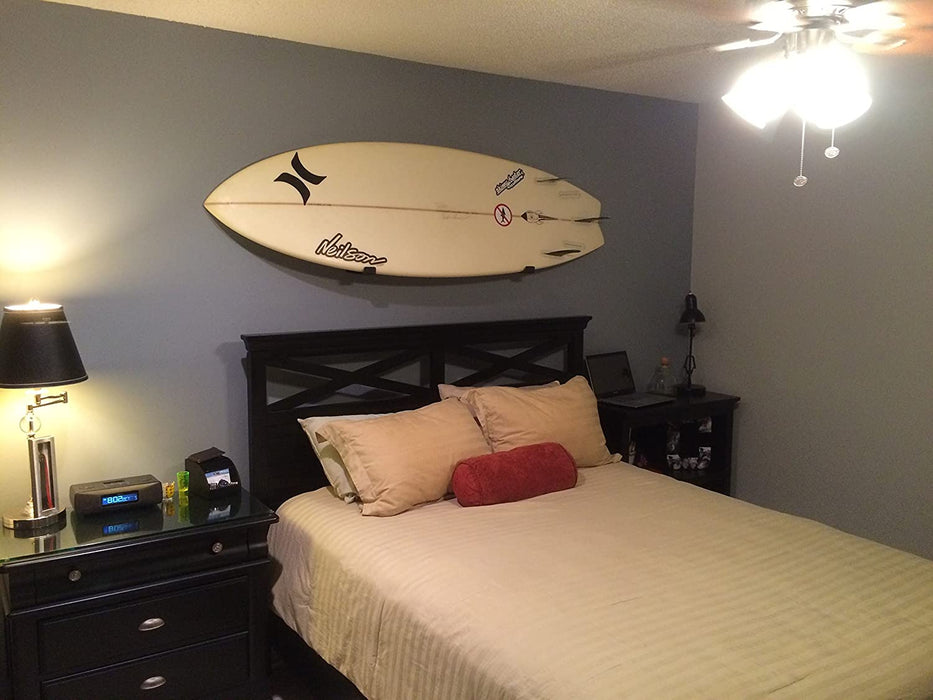 StoreYourBoard Naked Surf, The Original Minimalist Surfboard Wall Rack, Display Mount