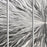 Statements2000 Silver Modern Metal Wall Art Sculpture by Jon Allen - Multi Panel Tryptych Home Décor, Vortex 3P