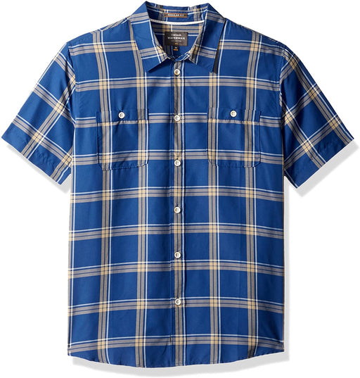 Quiksilver Men's Island Job Short Sleeve Plaid Shirt