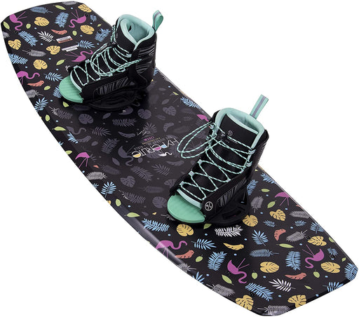 Hyperlite Murray Jr. Girls Wakeboard 120 W/Jinx Bindings Black/Pink Sz 4-8