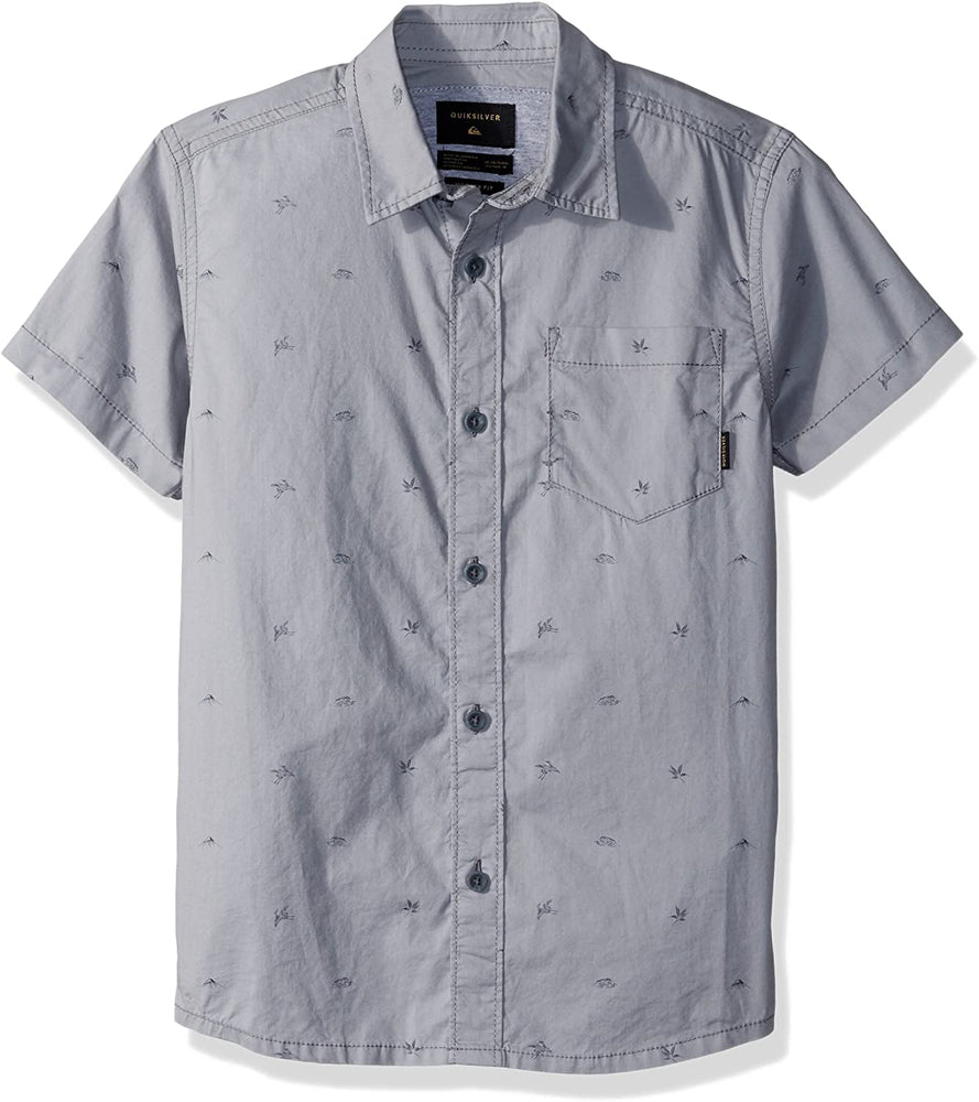 Quiksilver Short Sleeve Fuji Mini Motif Boy Button Up Shirt