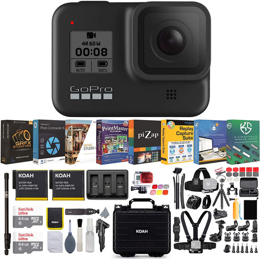 GoPro HERO8 Black Action Camera Ultimate Bundle (10 Items)
