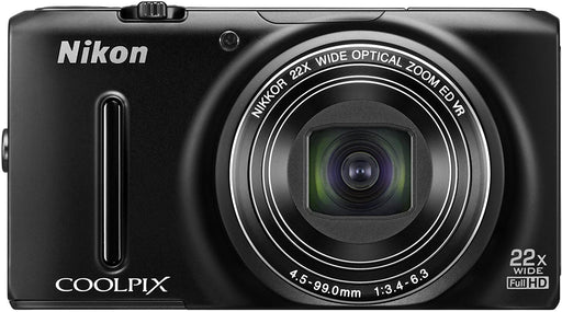 Nikon COOLPIX S9500 Wi-Fi Digital Camera with 22x Zoom and GPS (Black) (OLD MODEL)
