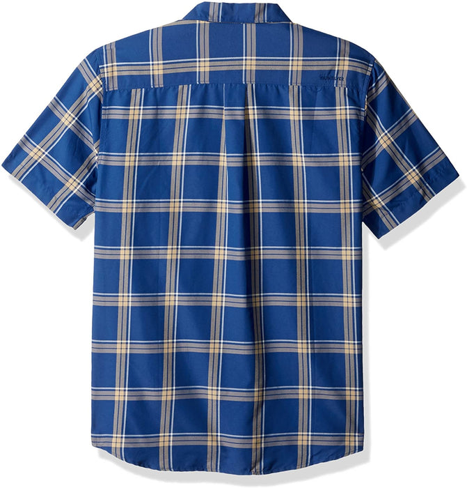 Quiksilver Men's Island Job Short Sleeve Plaid Shirt