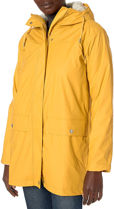Helly-Hansen womens Moss Hooded Insulated Fully Waterproof Windproof Raincoat Jacket With Removable Warm Pile Liner