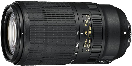 Nikon AF-P NIKKOR 70-300mm f/4.5-5.6E ED VR Fixed Zoom Digital Slr Camera Lens, Black